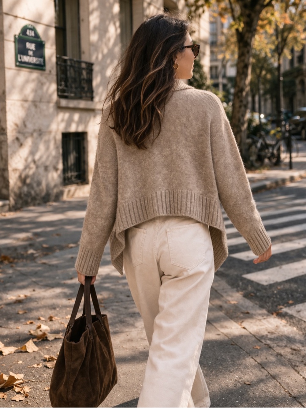 Vince Wool Alpaca Cashmere OpenFront Cardigan Sweater Beige Size S Minimalist